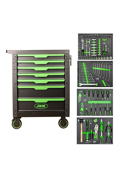 JBM Dulap 54389 cu 7 sertare și scule incluse