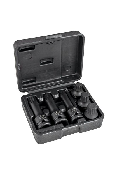 JBM Set of 6 impact socket wrenches 1/2" XZN M14/M16/M18 - 52546