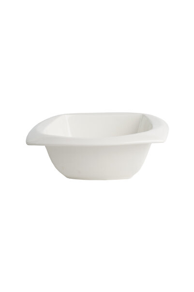 SQUALO Squalo - Elegant Square Porcelain Dish with Contemporary Design - White 10x31x31 cm
