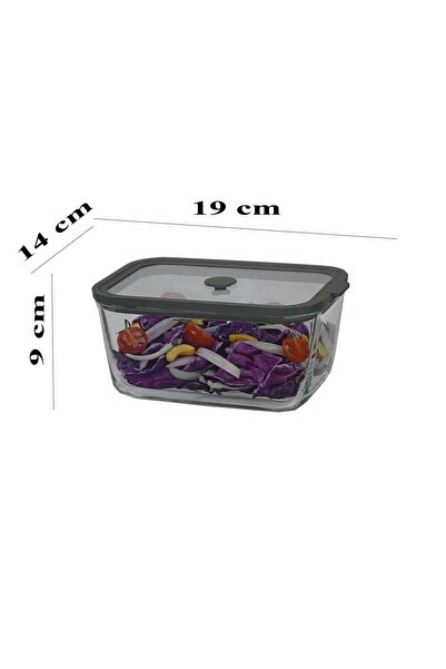Altabi Leak-Proof Glass Lid Storage Container 1380 ml – Set of 2