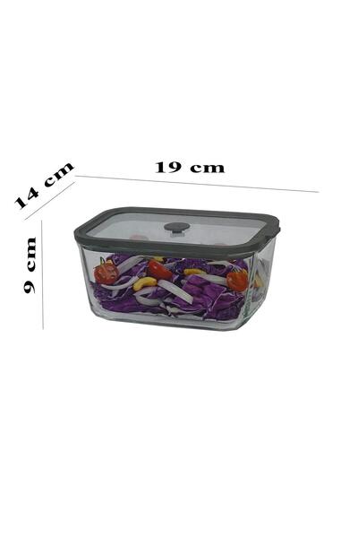 Altabi Leakproof Glass Lid Storage Container Set of 4 2620/1380/800/470 ml