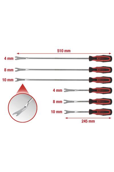 KS Tools Set de 6 desfăcătoare pentru clipsuri