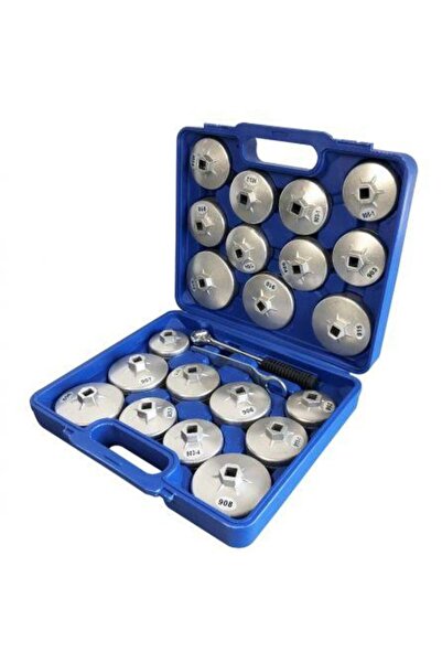 Garage Meister Set de 23 chei pentru filtre de ulei 51332, cu cutie pentru de...