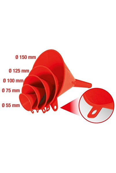 KS Tools Set de 5 Pâlnii, Diametre 55-150 mm