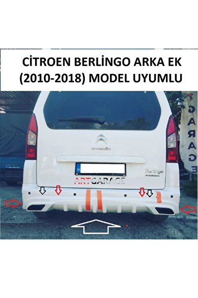 Bodykitartgarage BERLİNGO ARKA DİFÜZÖR EK(BOYASIZ)FİBERGLASS