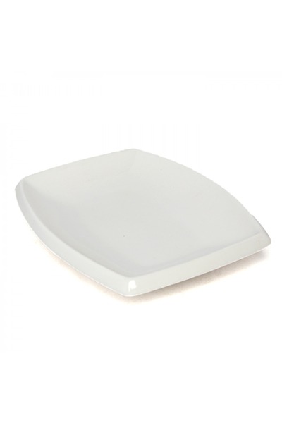 SQUALO Squalo - Elegant Rectangular Serving Dish (Porcelain) with a Contemporary Design - White 3x20.5x14 cm