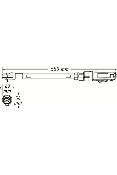 HAZET Pneumatic ratchet screwdriver HZ9022P-XLG