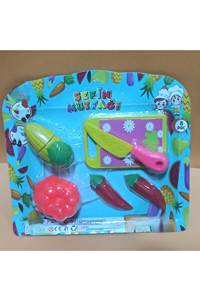 abnturk Ambalaj Boyutu 27*25cm Meyve Sebze Kesme Seti Çocuklar İçin Eğitici E...