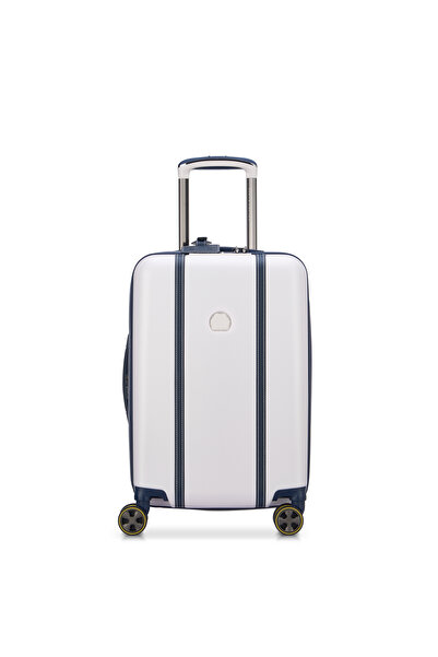 Delsey عربة كادنس 4 عجلات مزدوجة قابلة للتمدد 55 سم، لون عاجي