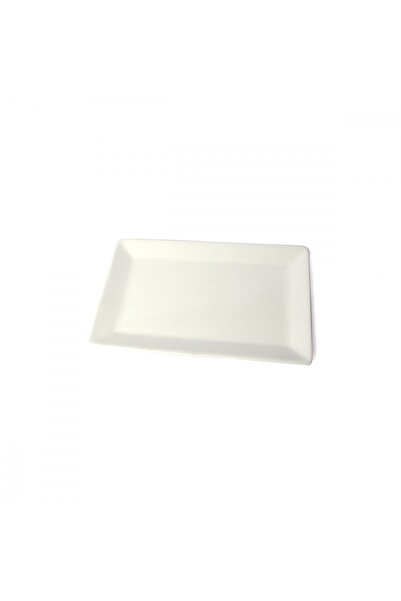 SQUALO Squalo - Elegant Flat Rectangular Serving Dish (Porcelain) White - 2.5x35.3x21.2 cm