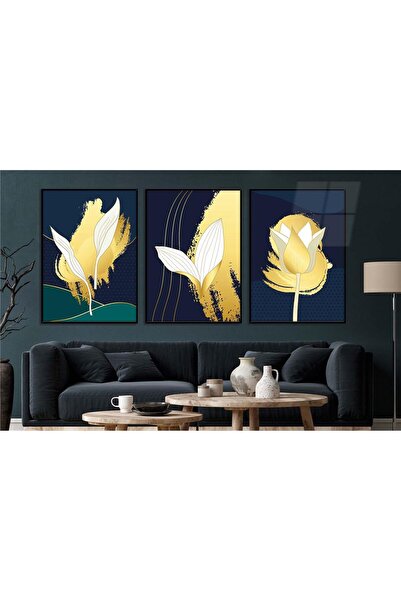 seninürünün Σετ 3 τεμαχίων με θέμα την τέχνη της εκτύπωσης σε πραγματικό γυαλ...