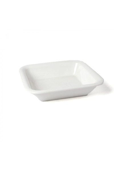 SQUALO Squalo - Elegant Square Serving Dish (Porcelain) with a Contemporary Design - White 5.5x26x26 cm