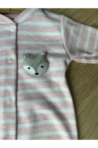 cimcim baby Striped Baby Romper with Fox Accessories