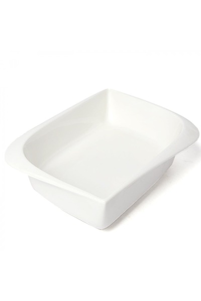 SQUALO Squalo - Elegant Teardrop-Shaped Porcelain Serving Dish with Contemporary Design - White 4.6x20.5x14.7 cm