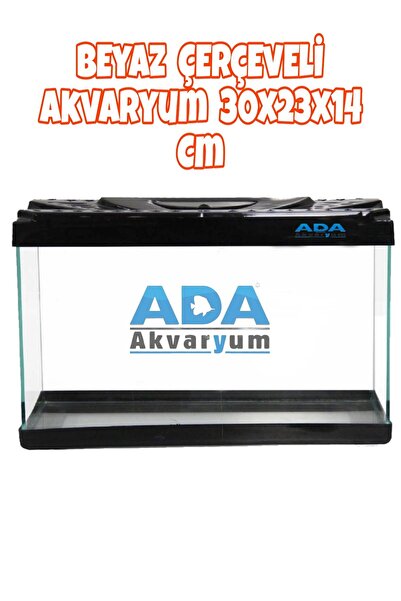 ADA AKVARYUM Siyah Plastik Çerçeveli Akvaryum 30x23x14 Cm