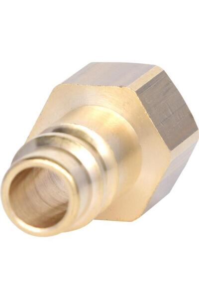 KS Tools Niplu din alamă KS515.3492, filet interior 1/4 inch, lungime 33 mm, ...