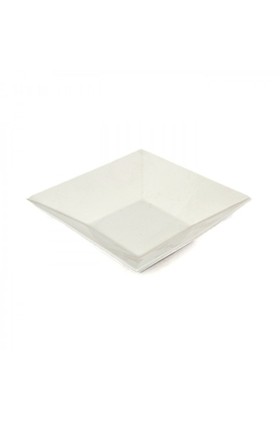 SQUALO Squalo - Elegant Square Serving Dish (Porcelain) with a Contemporary Design - White 6x18.5x18.5 cm