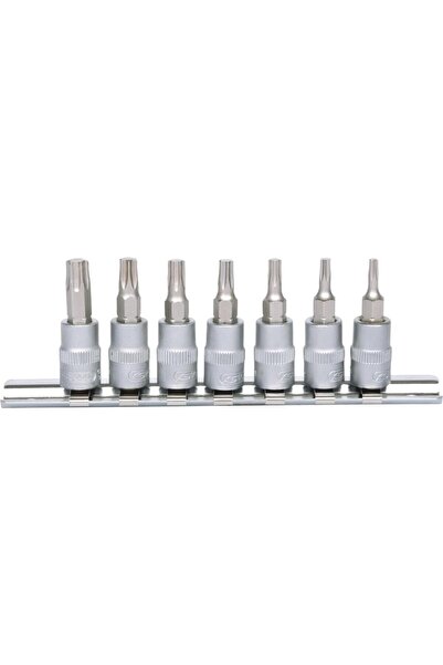 KS Tools 1/4" Torx Ratchet Bit Set, 7 Pieces (T10-T40)