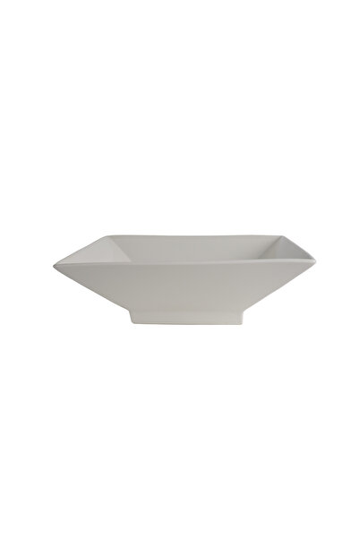 SQUALO Squalo - Contemporary Design Square Serving Dish (Porcelain) - White 8x27x27 cm