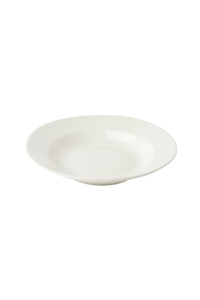 SQUALO Squalo - Round Serving Dish (Porcelain) with an Elegant and Contemporary Design - White 17.5X17.5X3.3 cm