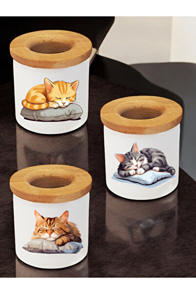 lili hediyelik Suport pentru stilouri de birou din 3 piese cu imprimeu Sleepi...