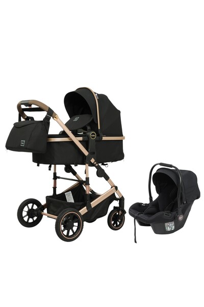 Kidilo 3 σε 1 Καρότσι Αναστρέψιμο, Αθλητικό Μέρος και Κάθισμα Αυτοκινήτου, Πτυσσόμενο, Θερμική Τσάντα, Με Αναρτήσεις