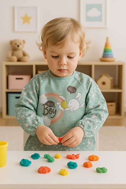 MİLAYS LİFE HOME COLLECTİON УНИСЕКС БЕБЕ 0-36 МЕСЕЦА ДЪЛЪГ РЪКАВ АКТИВНОСТ ХОБИ СЛЪНЧЕГАРД С ДЖОБ