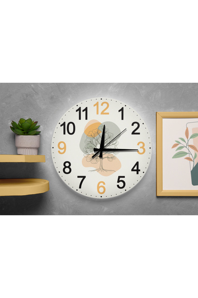 M&H Quality Pozitif Enerji Temalı Dreamcatcher Duvar Saati Sessiz Mekanizmalı...