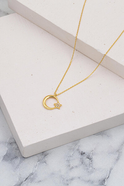 Bilezikci Ay Yıldız Altın Kolye