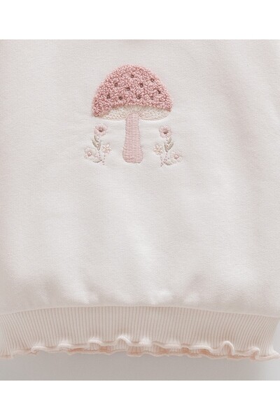 Caramell Baby Girl Set 3 Threaded Ribbed Winter Set 1-12 Months