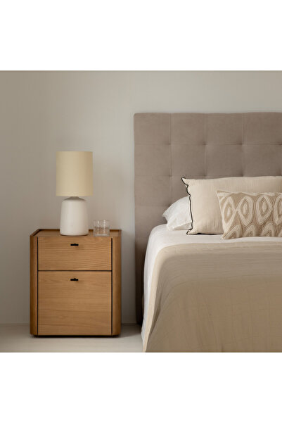 Creawood Blome Masif Meşe Başucu Konsolu-Komodin