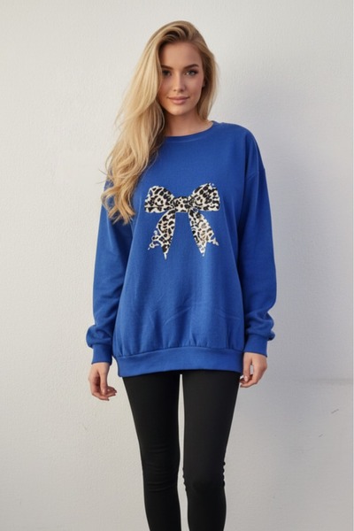 KOZİA OUTDOORS Γυναικείο φούτερ με στάμπα, oversized, unisex, με λαιμόκοψη πο...