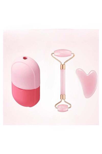 Hope مجموعة 3 في 1 من أسطوانة الوجه الجليدية وأسطوانة اليشم وغوا شا