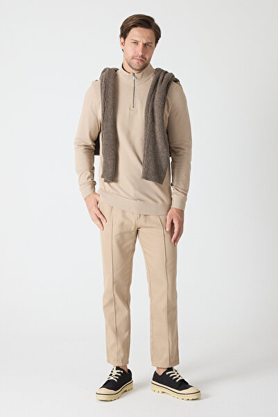 ENQUE Ανδρικό μπλουζάκι με μακρυμάνικο γιακά Comfort Basic