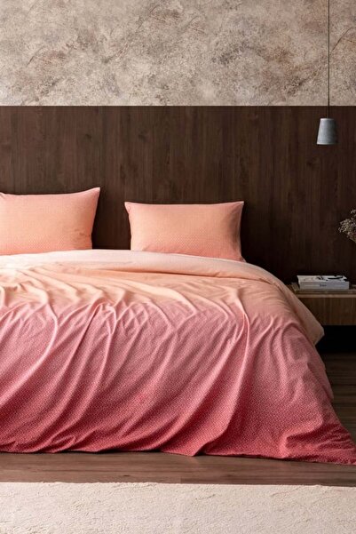 Madame Coco Mathis Single Cotton Printed Duvet Cover Set - Fuchsia