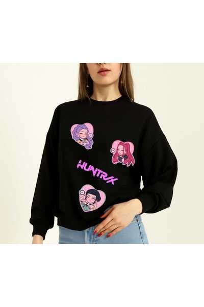 ECCAdesing Huntrix Love Girls Printed 2-Thread Young and Girls' Sweatshirt