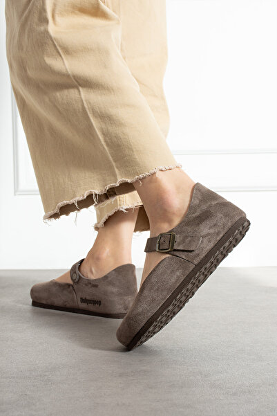 Uniqueqoop Ottawa Genuine Leather Cork Sole Orthopedic Women's Ballet Flats