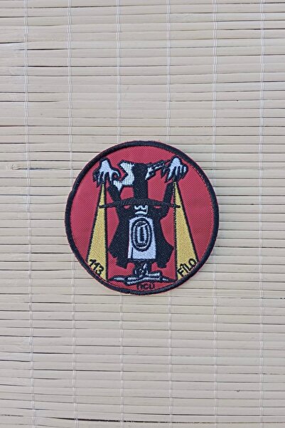 İZMİR ASKERİ MALZEME 113.Cu Filo Nakis Embroidered Coat of Arms Patch Pec