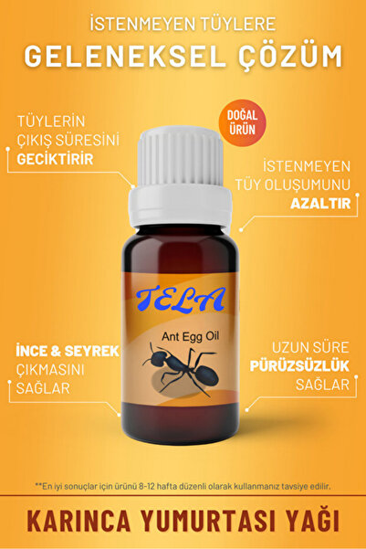 Nefespark Tala Depilatory Hair Reducing Ant Egg Oil 100% Pure Lemon Oil Hair