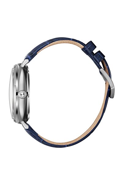 Beverly Hills Polo Club Bp3687X.399 Automatic Men's Wristwatch |   Navy Blue Leather Cord & Silver Case