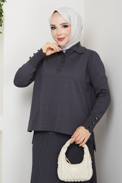Pamuk Butik Women's Skirt Knitted Mercerized Knitwear Dress