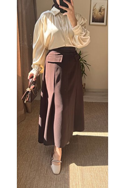 Mina Terzi&Butik Marianna Dekor Cep Detaylı Özel Tasarım Etek