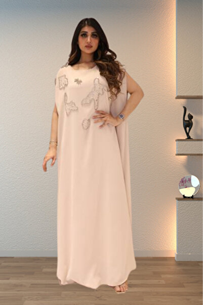 TREASUREISLAND جلابية واسعة مزينة بتطريز كرستال