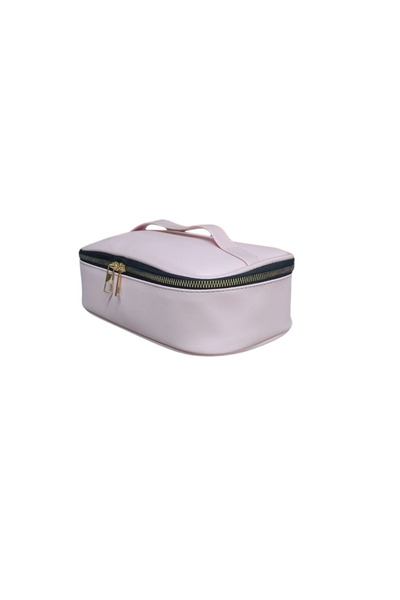 Maykis Faux Leather Box Makeup Handbag