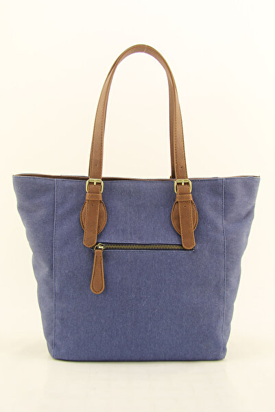 QUB CLUB Geantă de umăr din pânză impermeabilă pentru femei