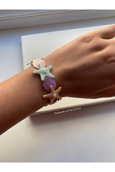 COLLECTİON Deniz kabuğu deniz yıldızı deniz temalı lastik bileklik