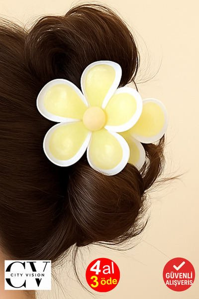 cityvision Papatya Model Yellow Color 7 cm Hair Clip – Stylish and Durable