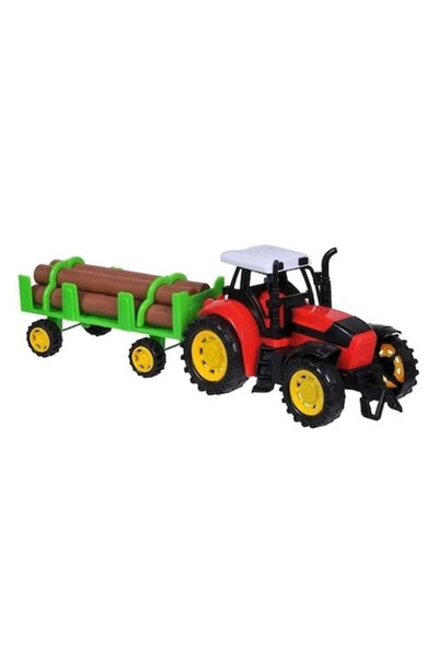 Nyland Red Tractor with Trailer and Logs Nyland®