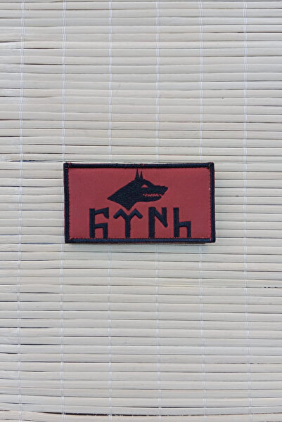 İZMİR ASKERİ MALZEME رقعة شعار كورت باسيلي مطرزة بالنقش التركي القديم باللون ...