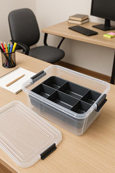 Sbodurhome 3.20 L Transparent Storage Box & Organizer Organizing Box